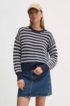 Свитер из смесовой шерсти United Colors of Benetton, темно-синий