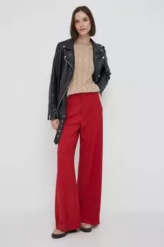 Свитер из смесовой шерсти United Colors of Benetton, бежевый