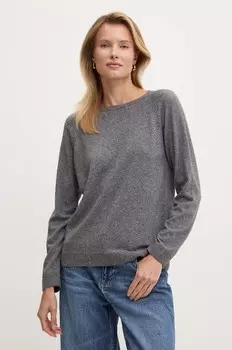 Свитер из смесовой шерсти United Colors of Benetton, серый