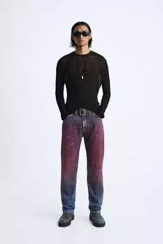 Свитер из смесовой вискозы ZARA, черный