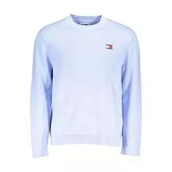 Свитер из светло-голубого хлопка Tommy Hilfiger