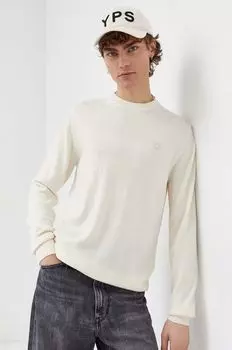 Свитер из сырой шерсти G-Star G-Star Raw, бежевый