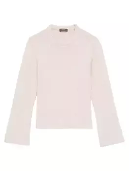 Свитер из валяной шерсти и кашемира Theory, цвет beige mouline