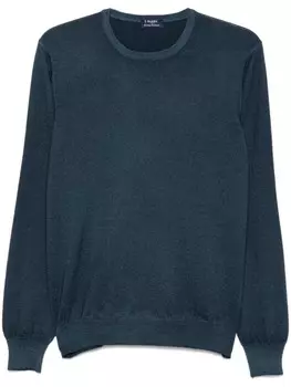 Свитер из вирджинской шерсти Barba, синий