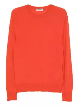Свитер из вирджинской шерсти JIL SANDER, оранжевый
