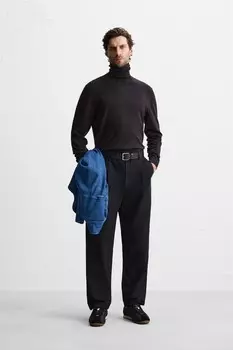 Свитер из вискозной смеси ZARA, цвет wine