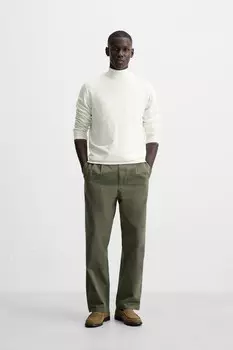Свитер из вискозной смеси ZARA, устрично-белый