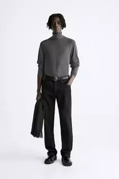 Свитер из вискозы ZARA, серый мергель