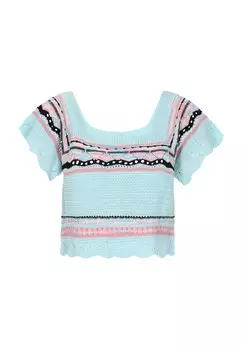 Свитер IZIA Boho, аква