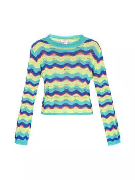 Свитер IZIA, цвет aqua multicolor