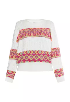 Свитер IZIA, цвет Weiss Mehrfarbig