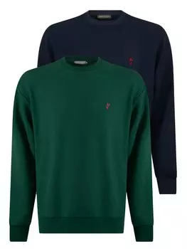 Свитер Jacey Quinn Sweatshirt, цвет navy/dark green
