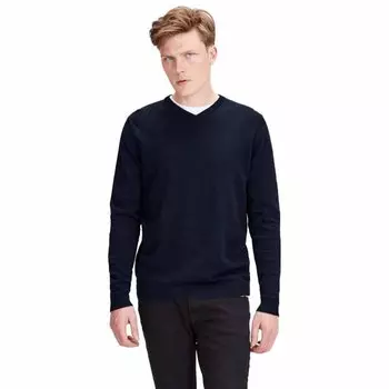 Свитер Jack & Jones Basic Knit V-Neck, синий