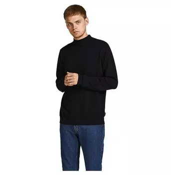 Свитер Jack & Jones Basic Mock Neck, черный