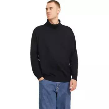 Свитер Jack & Jones Basic Plus Size high neck, черный