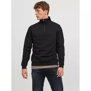 Свитер Jack & Jones Bradley Half Zip, черный