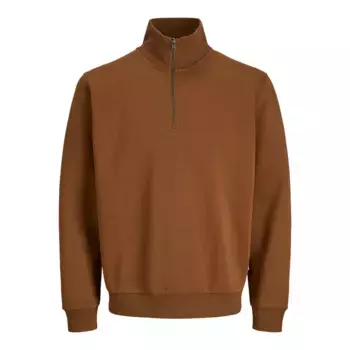 Свитер Jack & Jones Bradley half zip, коричневый