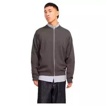 Свитер Jack & Jones Calvin Bomber full zip, серый
