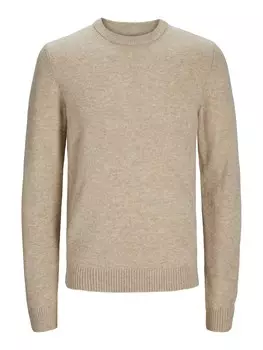 Свитер JACK & JONES, цвет Beige/Camel/mottled beige