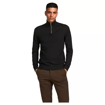Свитер Jack & Jones Emil Half Zip, черный