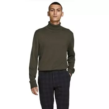Свитер Jack & Jones Emil Knit Rollneck, зеленый