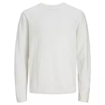 Свитер Jack & Jones Linen Knit Crew Neck, белый