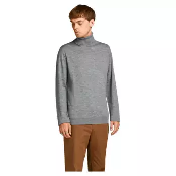 Свитер Jack & Jones Mark Merino high neck, серый