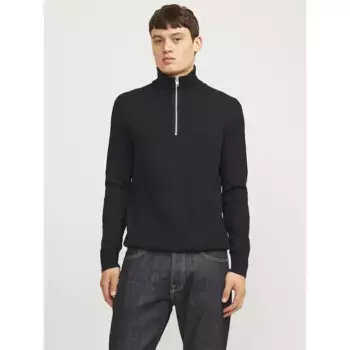 Свитер Jack & Jones Perfect half zip, черный