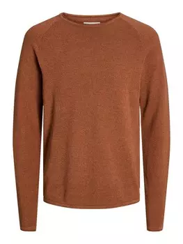 Свитер JACK & JONES Regular fit Sweater JJEHill, цвет Cognac