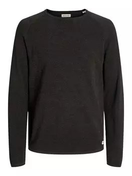 Свитер JACK & JONES Regular fit Sweater JJEHILL, темно-коричневый