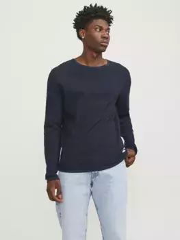 Свитер Jack & Jones с круглым вырезом "JJEGREG KNIT CREW NECK SN", синий
