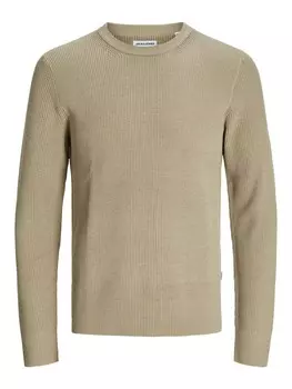 Свитер JACK & JONES Sweater JJEPerfect, темно-бежевый