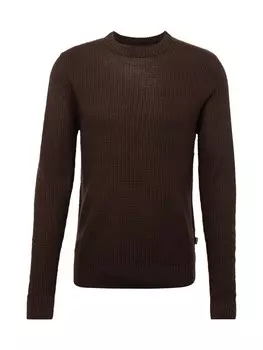 Свитер JACK & JONES Sweater, темно-коричневый