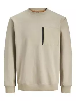 Свитер JACK & JONES Sweatshirt JCOOutdoor, серо-бежевый