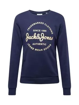 Свитер JACK & JONES Sweatshirt JJFOREST, темно-синий