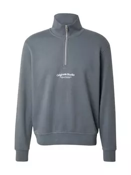 Свитер JACK & JONES Sweatshirt JORVESTERBRO, базальтовый серый
