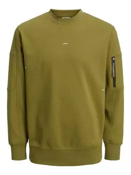 Свитер JACK & JONES Sweatshirt Shade, оливковый