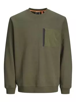 Свитер JACK & JONES Sweatshirt, зеленый