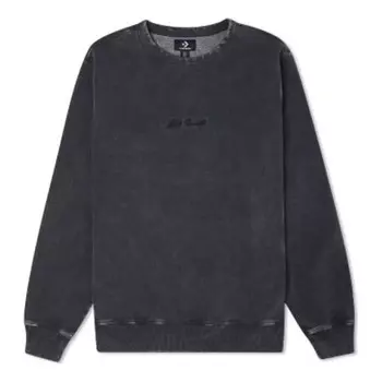 Свитер jack purcell pullover crewneck sweatshirt 'black' Converse, черный