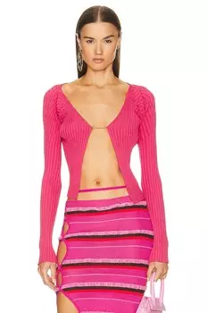 Свитер Jacquemus La Mailed Pralu Longue, розовый