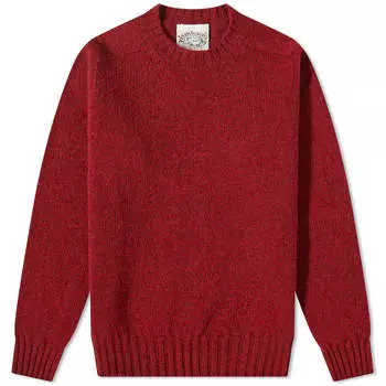 Свитер Jamieson's Of Shetland Crew Knit, красный