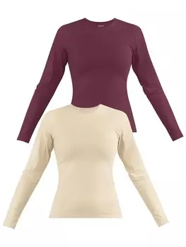 Свитер Janice Sweatshirt Niska, цвет beige/bordeaux