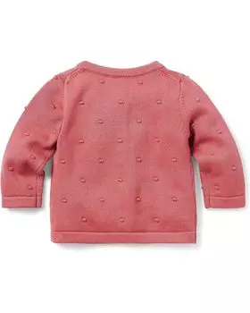 Свитер Janie and Jack Pom-Pom Cardigan, розовый