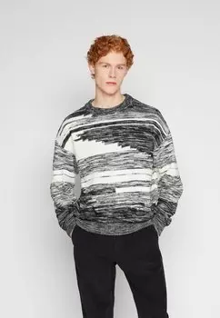 Свитер JCOREACT CREW NECK Jack & Jones, черный