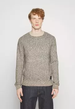 Свитер JCOSPACE MOCK NECK SN Jack & Jones, узор пейот с черным ворсом