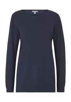 Свитер Элея, вырез лодочка, манжеты в рубчик, женский Galeria, темно-синий