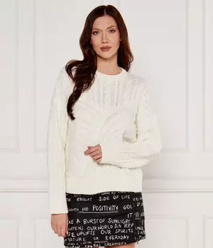 Свитер Эксетер Regular fit Desigual, экрю