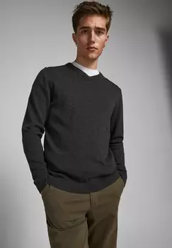 Свитер JJEBASIC Jack & Jones, темно-серый