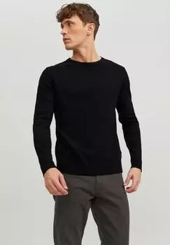 Свитер JJEEMIL CREW NECK NOOS Jack & Jones, черный