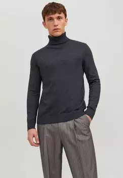 Свитер JJEEMIL ROLL NECK Jack & Jones, темно-серый меланж